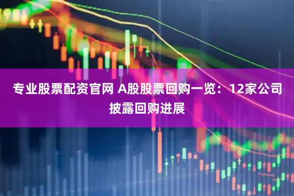 专业股票配资官网 A股股票回购一览：12家公司披露回购进展