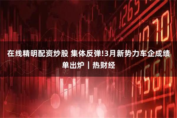 在线精明配资炒股 集体反弹!3月新势力车企成绩单出炉｜热财经